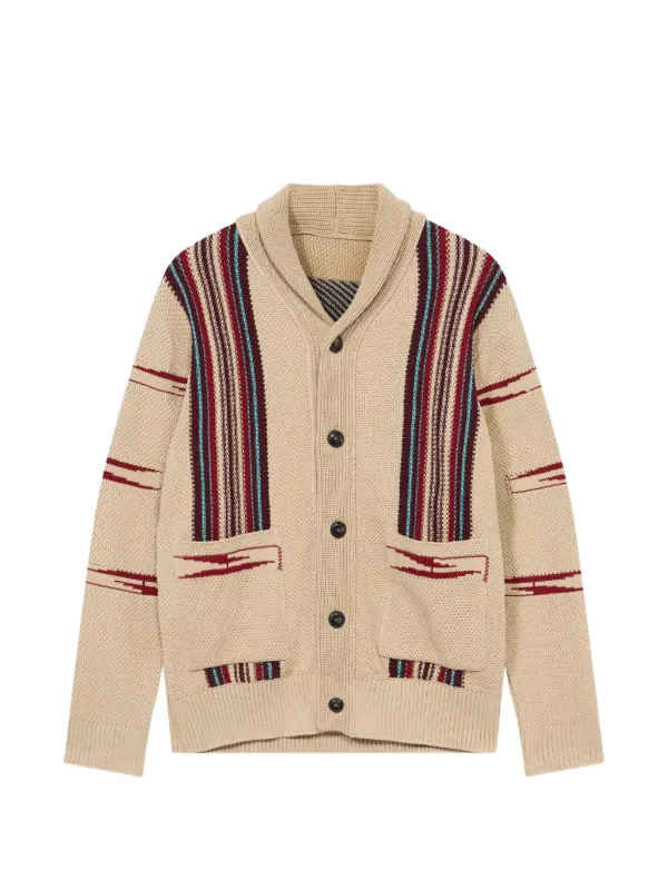 Fortela Henryc Patterned Cardigan in Neutrals