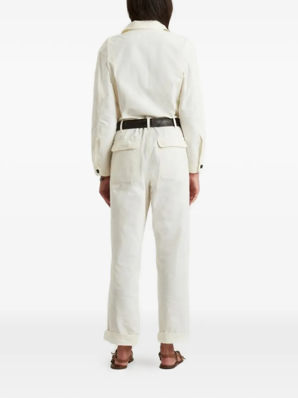  Fortela Button-up Jumpsuit - Green 