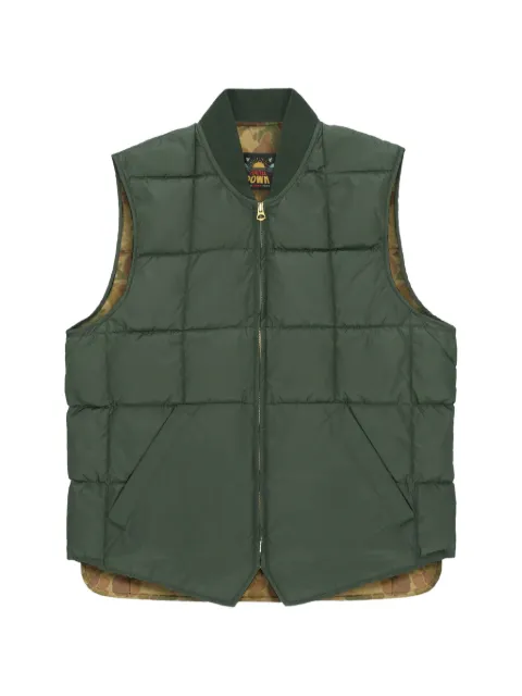 Fortela padded camouflage-print gilet