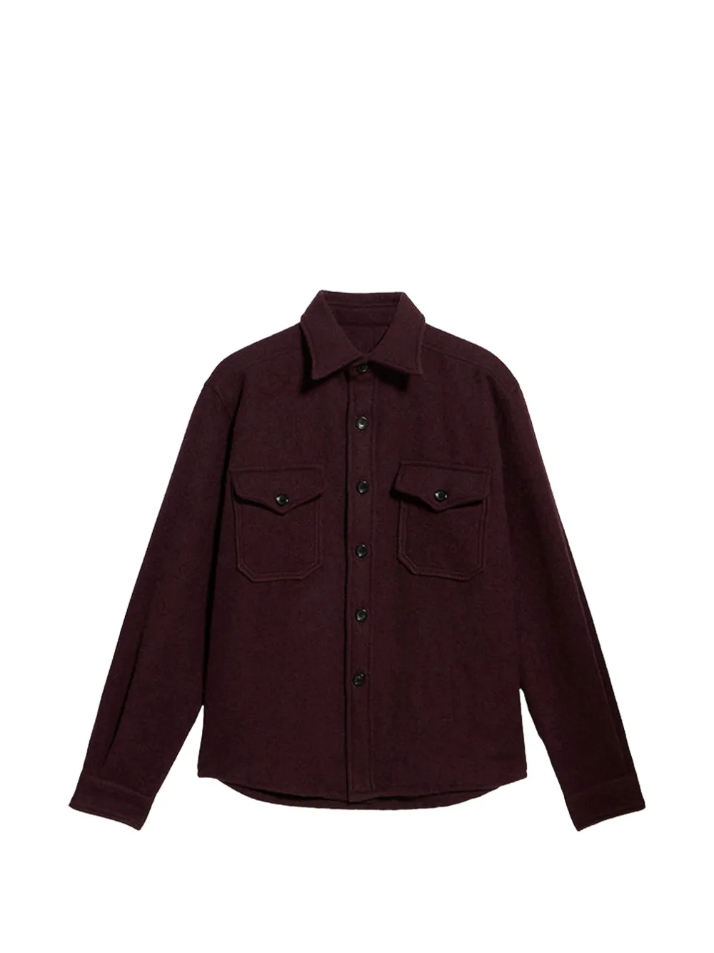 Fortela brushed pocket overshirt - Viola