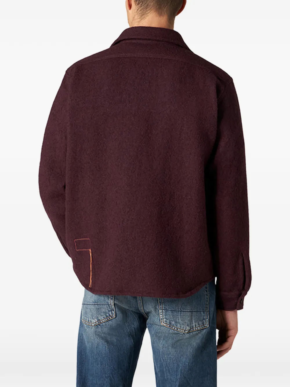 Fortela Shirtjack met geborstelde zak Paars