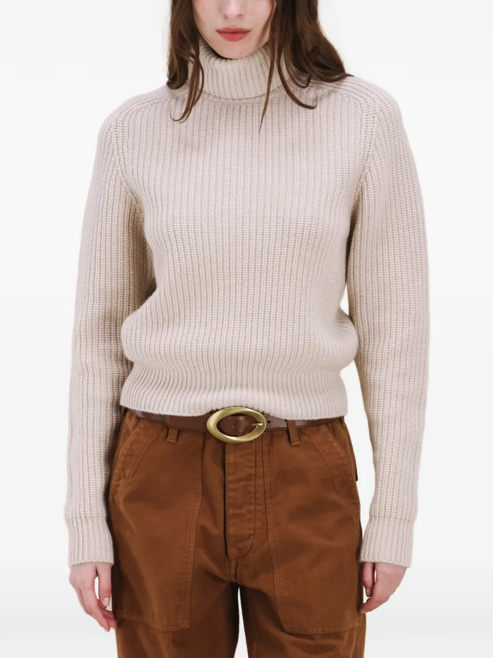 Fortela Laura coltrui met geribbeld stiksel Beige