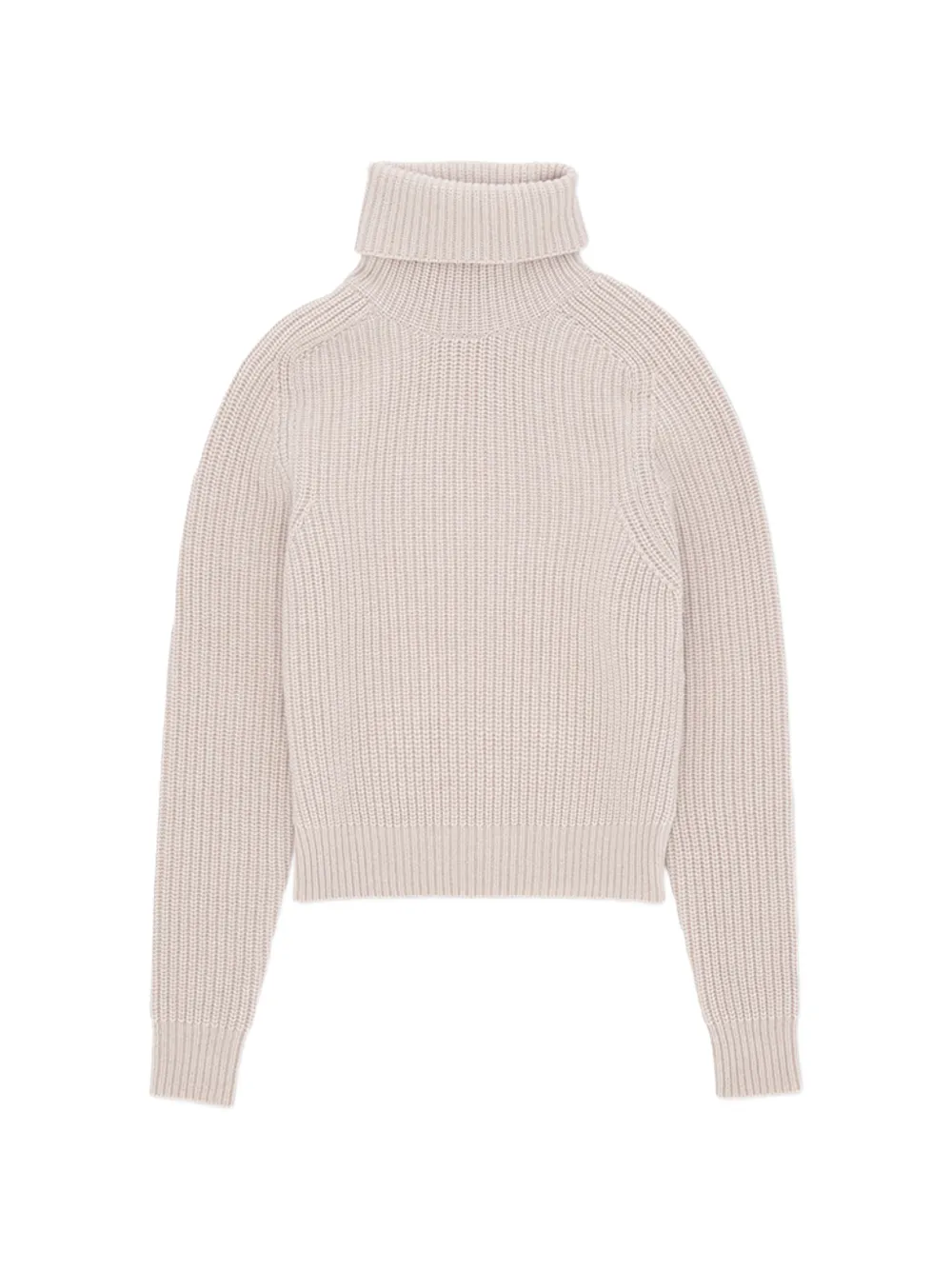 Fortela Laura rib stitch turtleneck sweater - Toni neutri