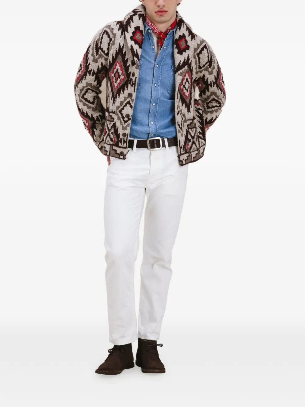 Fortela 월터 퍼스트 네이션스 패턴 가디건 | 가디건 | Image 2