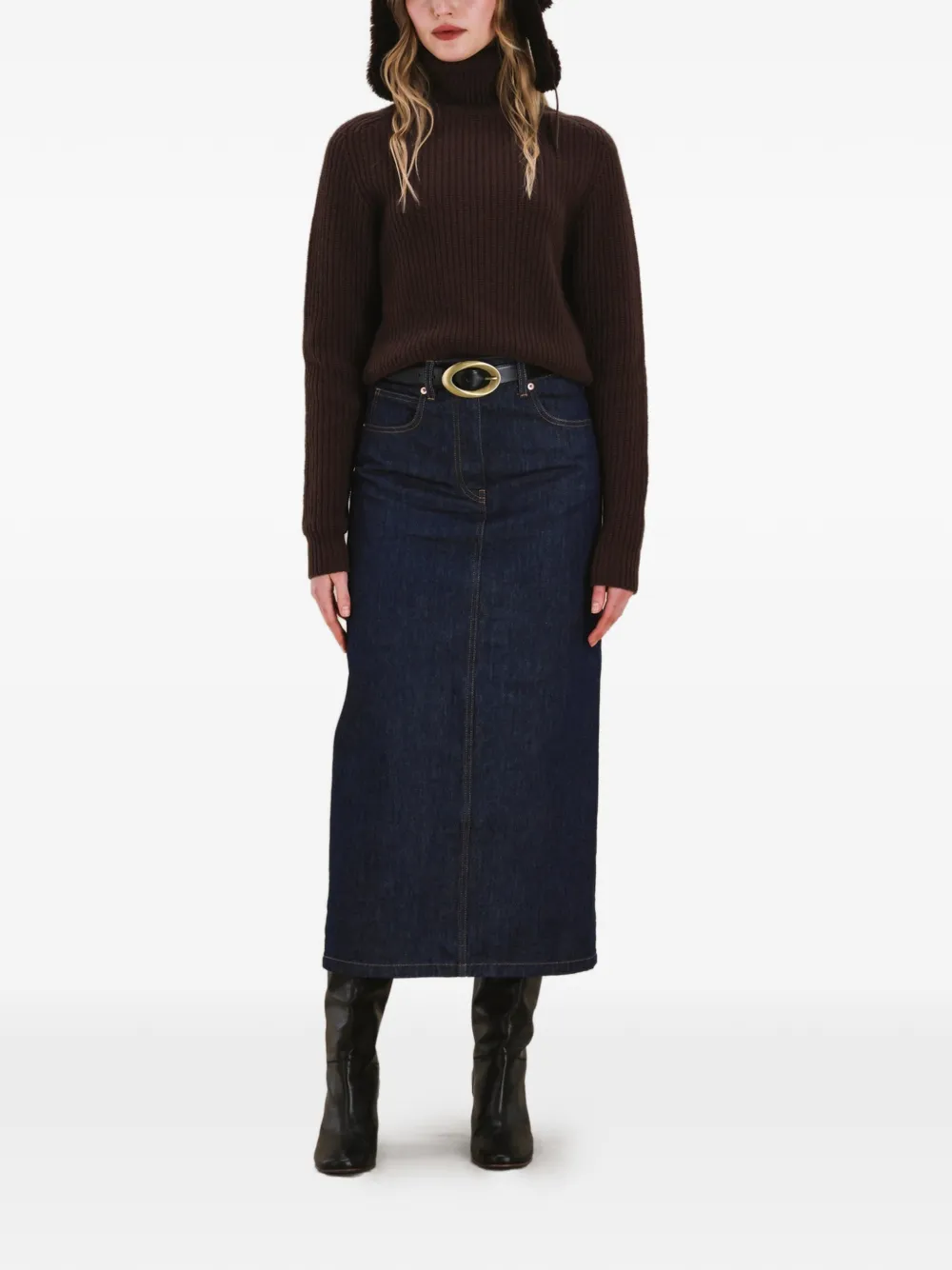  Fortela Laura Turtleneck Sweater - Brown 
