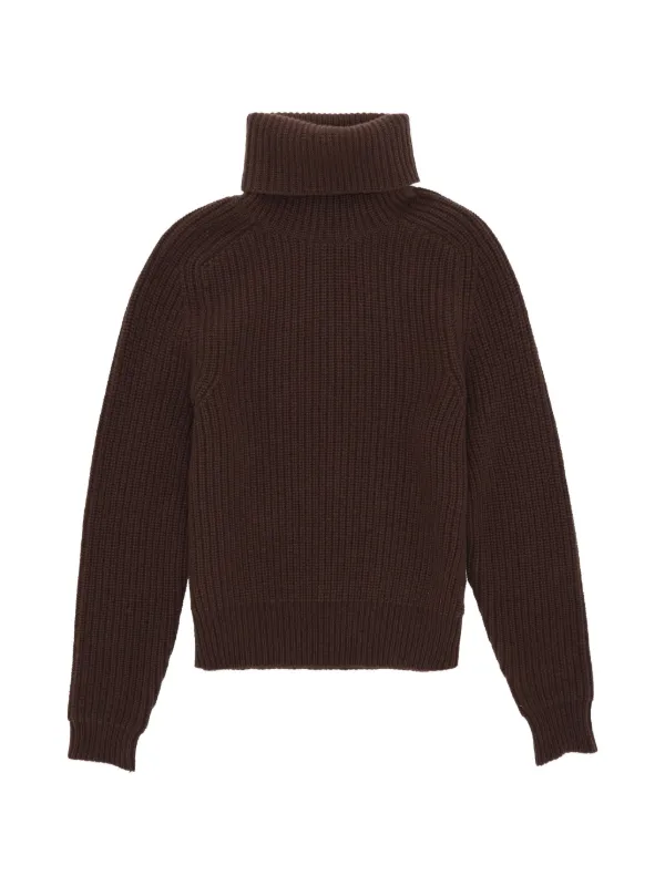 Fortela Laura Turtleneck Sweater in Brown