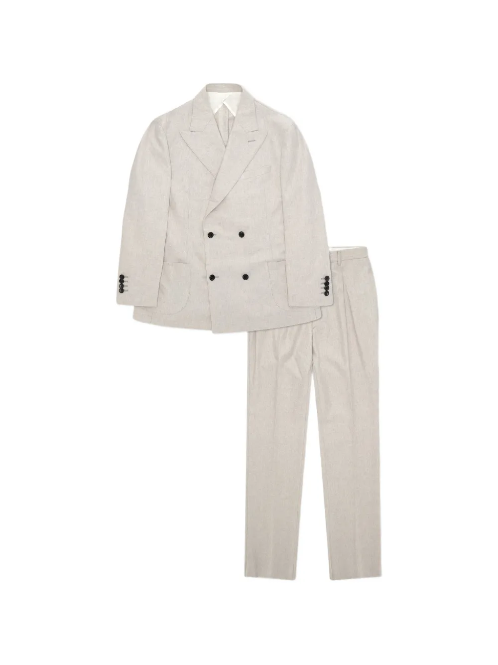 Fortela Jeremiah double-breasted suit - Toni neutri