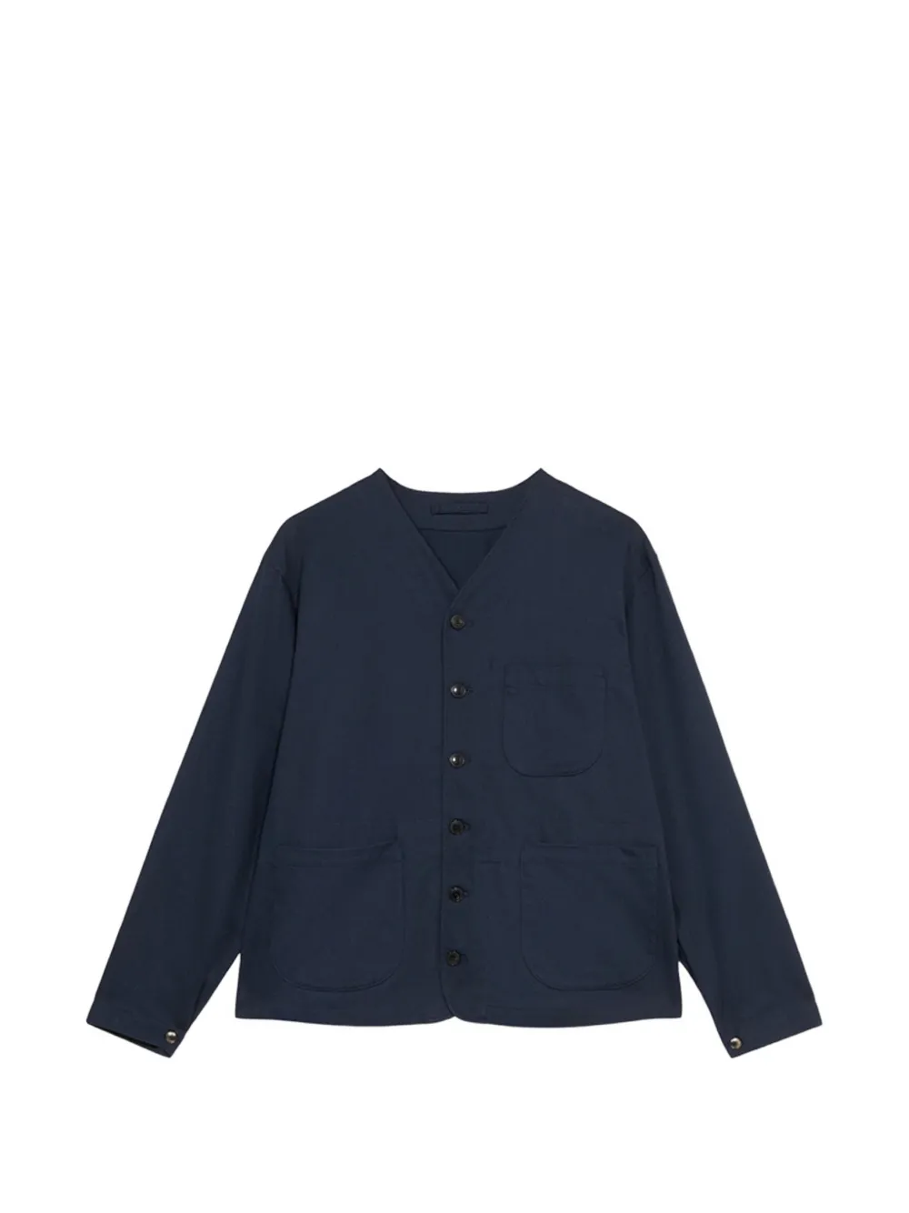Fortela buttoned cotton jacket - Blu