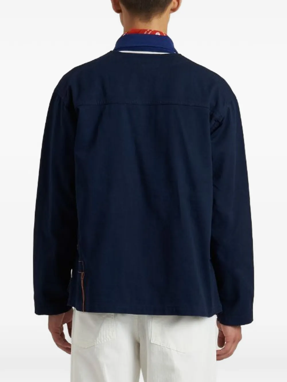  Fortela Buttoned Cotton Jacket - Blue 