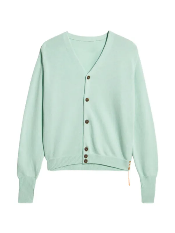 Fortela V-neck Cardigan in Green