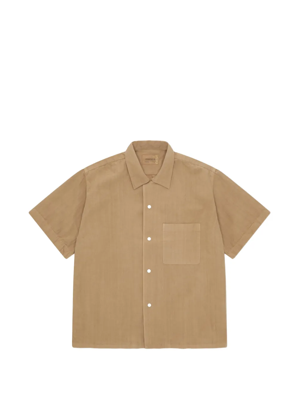 Fortela Bowlingt patch-pocket short-sleeve shirt - Toni neutri
