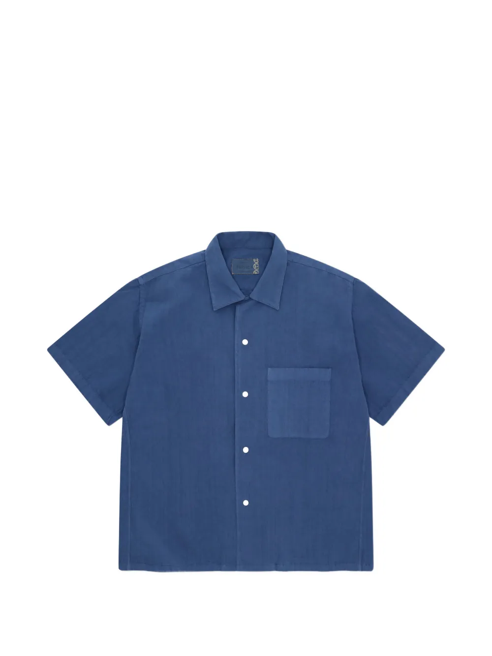 Fortela patch-pocket short-sleeve shirt - Blu