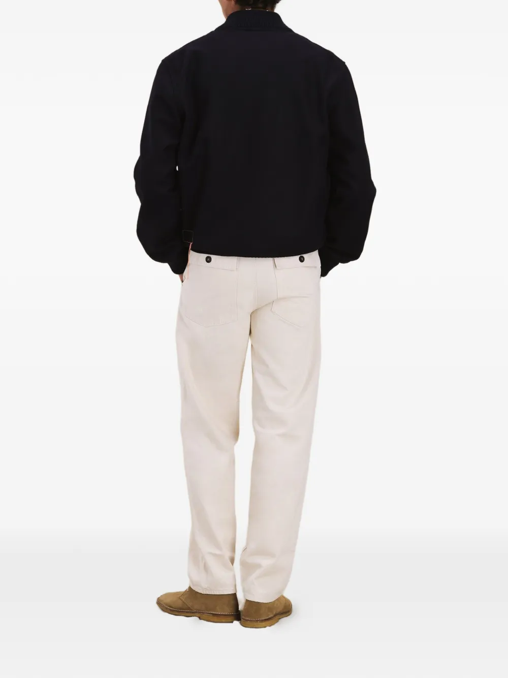  Fortela Cruiser Buttoned Bomber Jacket - Black 