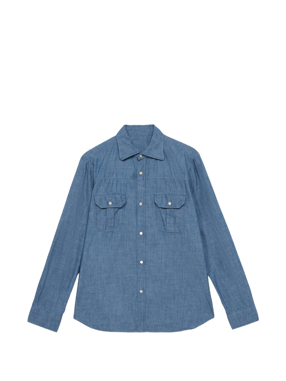 Fortela Amleto patch-pockets shirt - Blu