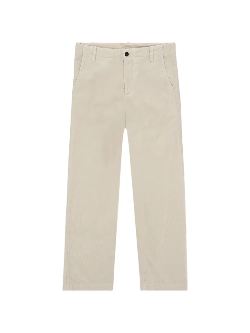 Fortela corduroy texture straight-leg trousers - Toni neutri