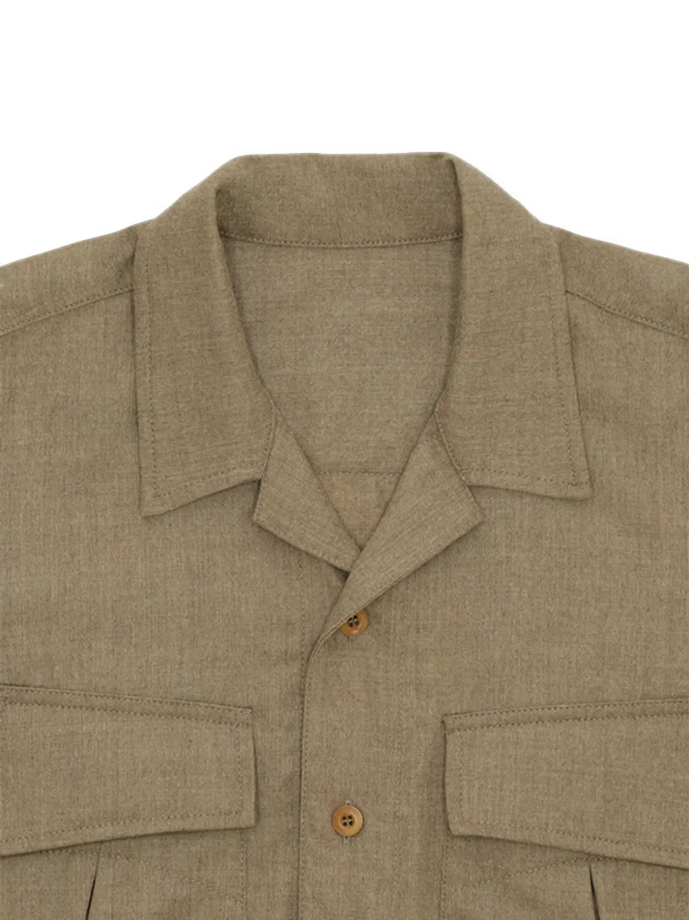 Fortela Fox shirtjack met knopen Groen