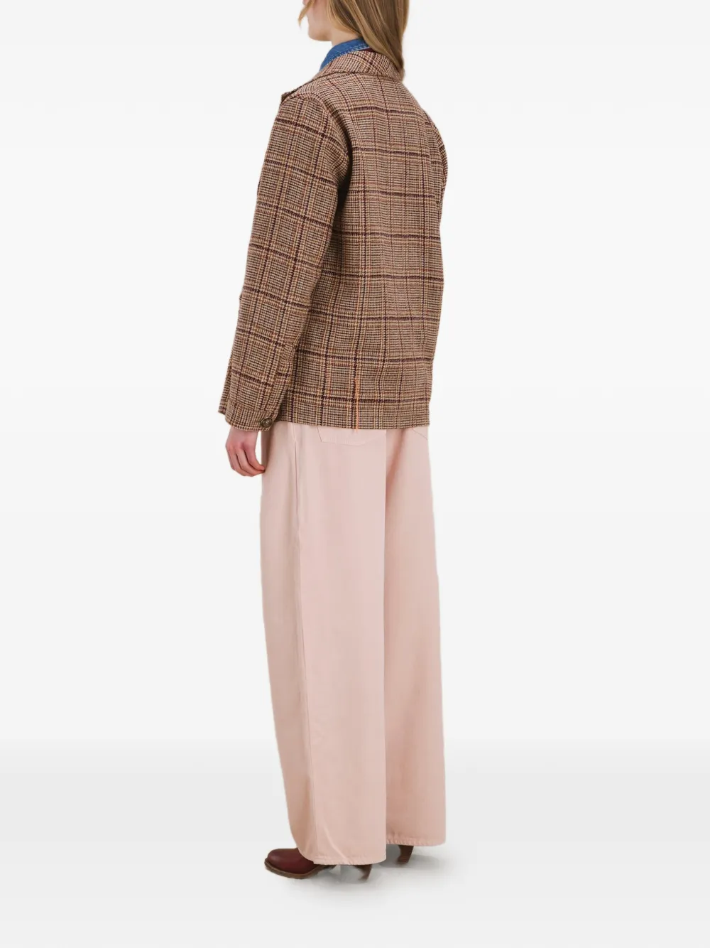  Fortela Scotland Checked Blazer - Brown 