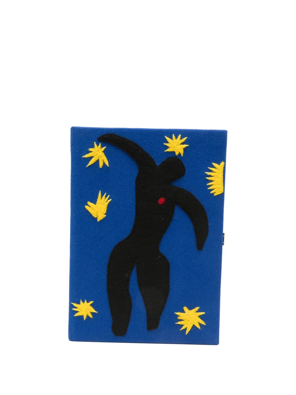 Olympia Le-Tan Icarus appliqué clutch bag - Blu