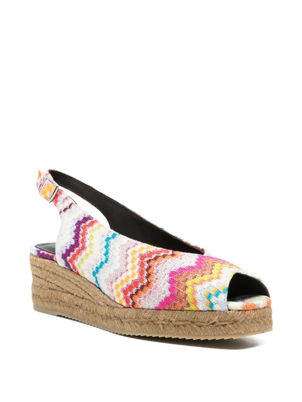 Missoni zigzag mules Wit