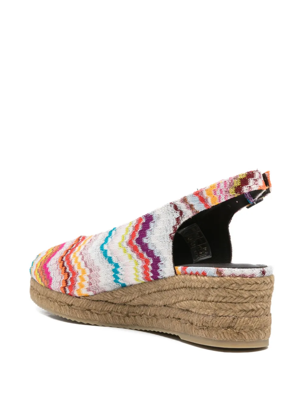 Missoni zigzag mules Wit