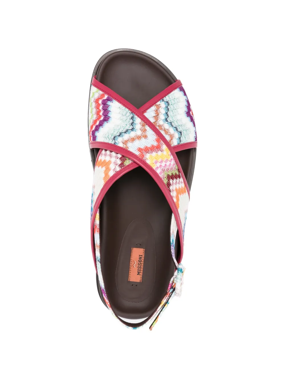 Missoni zigzag strap sandals Roze