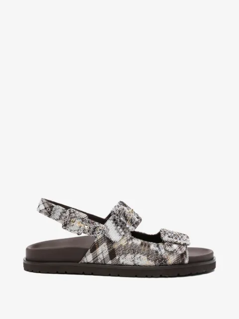 Missoni sandalias con doble tira y hebilla