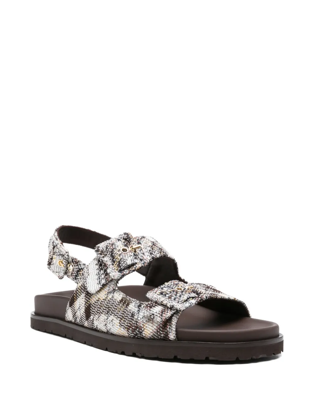 Missoni buckle strap sandal Bruin