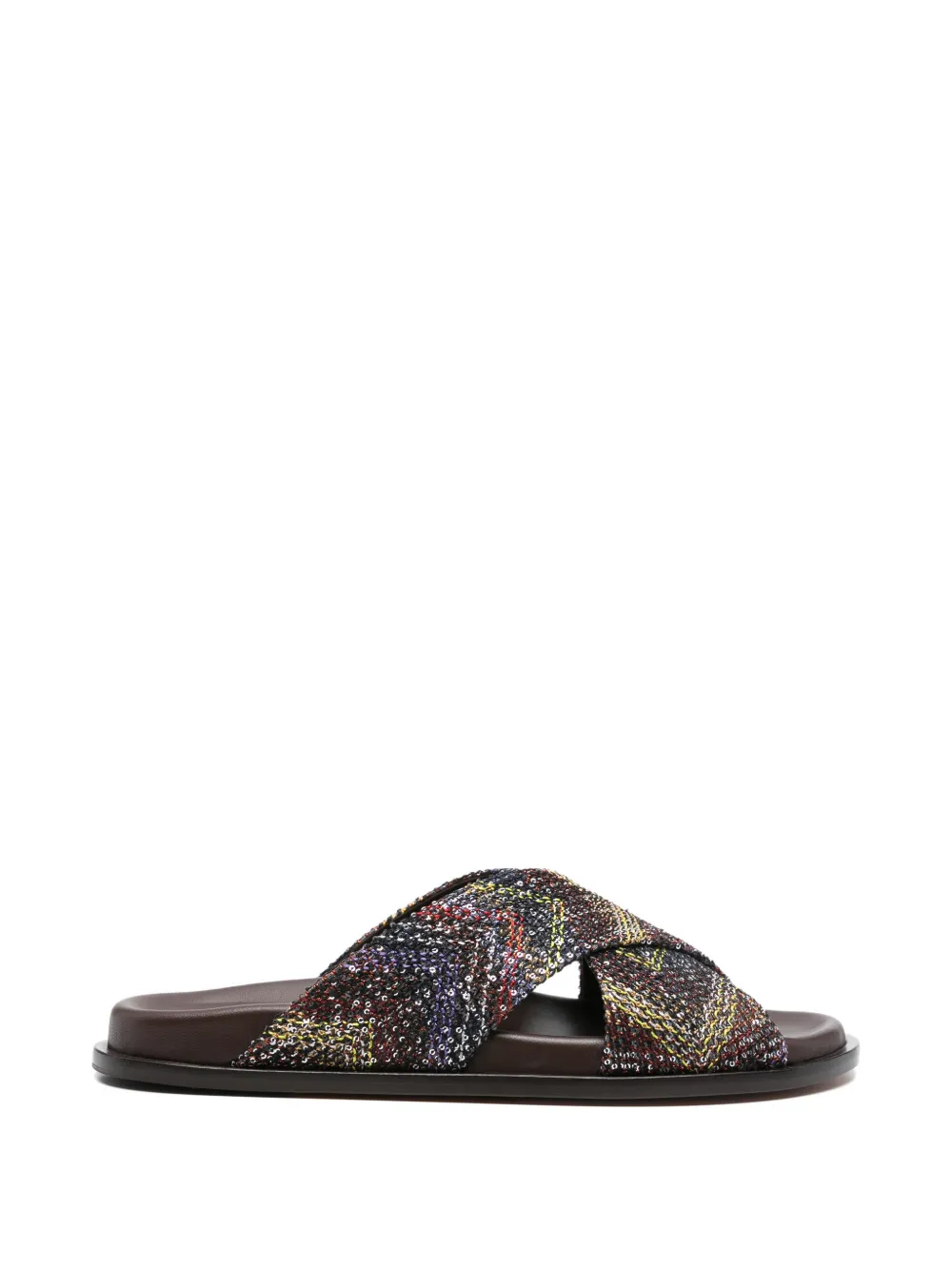 Missoni sequin criss-cross sandals Zwart