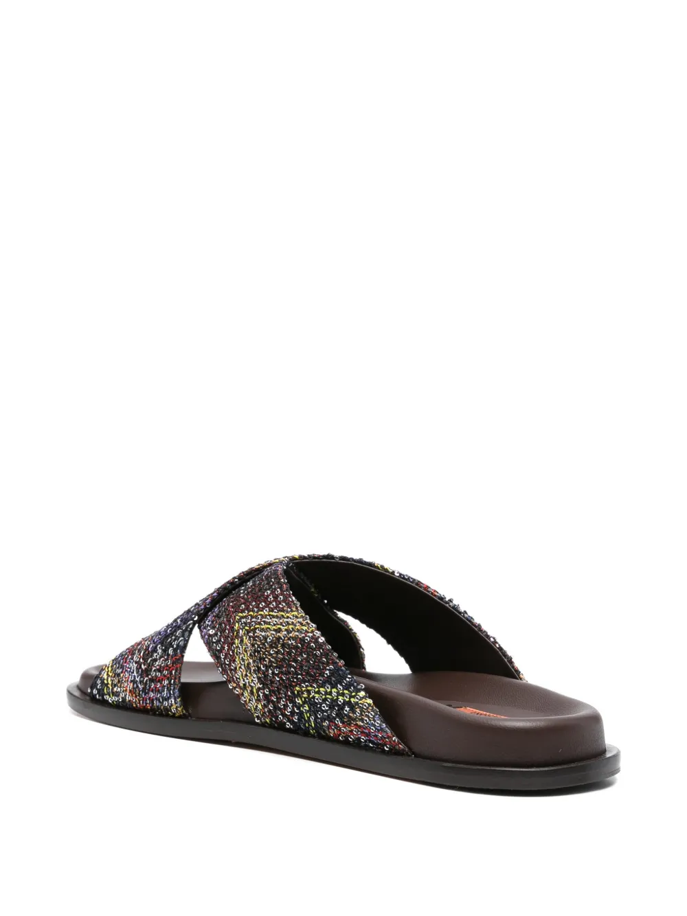 Missoni sequin criss-cross sandals Zwart