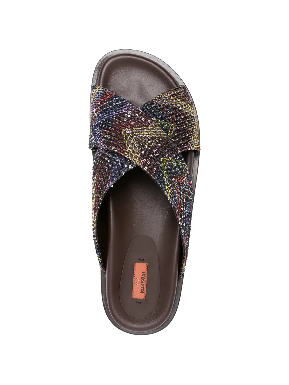 Missoni sequin criss-cross sandals Zwart