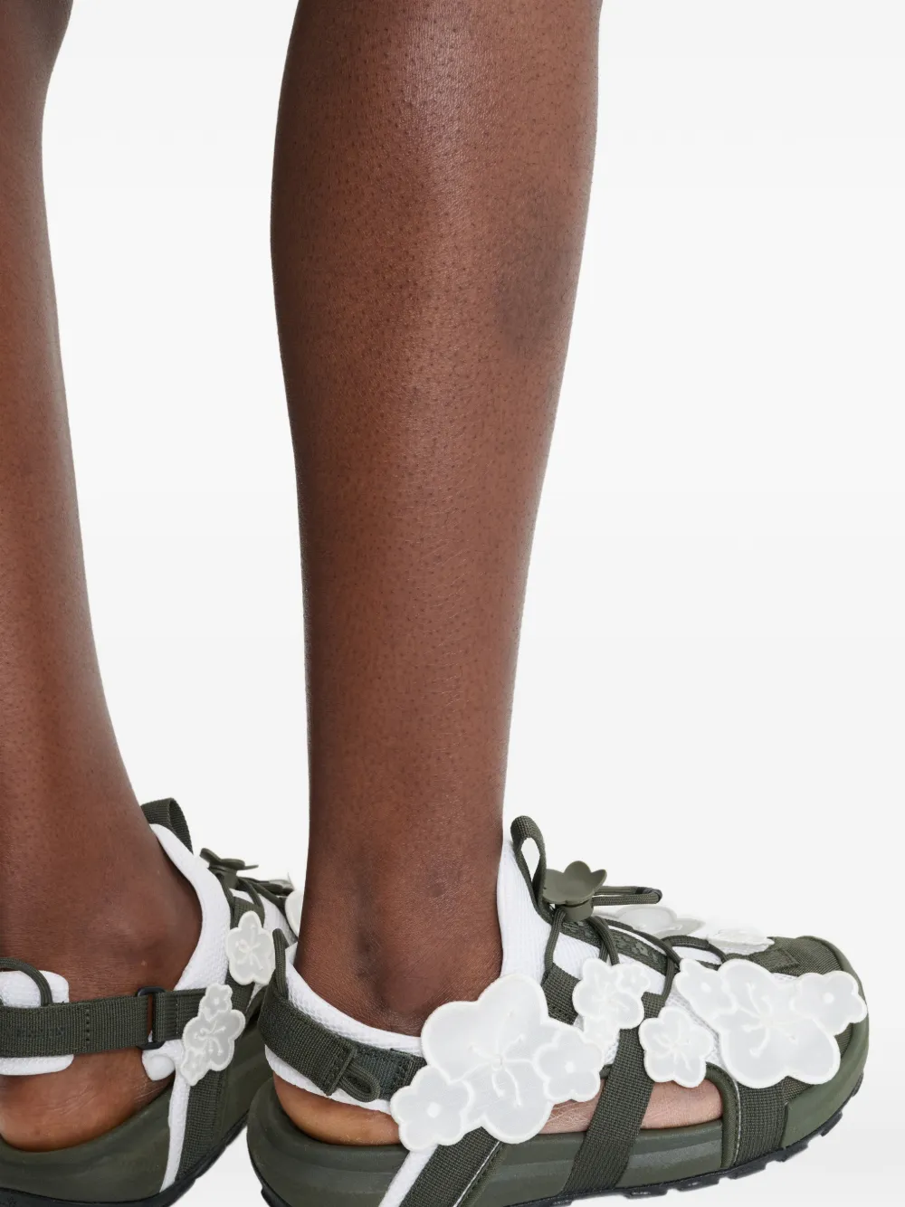 Cecilie Bahnsen x The North Face sandalen met bloemapplicatie Groen