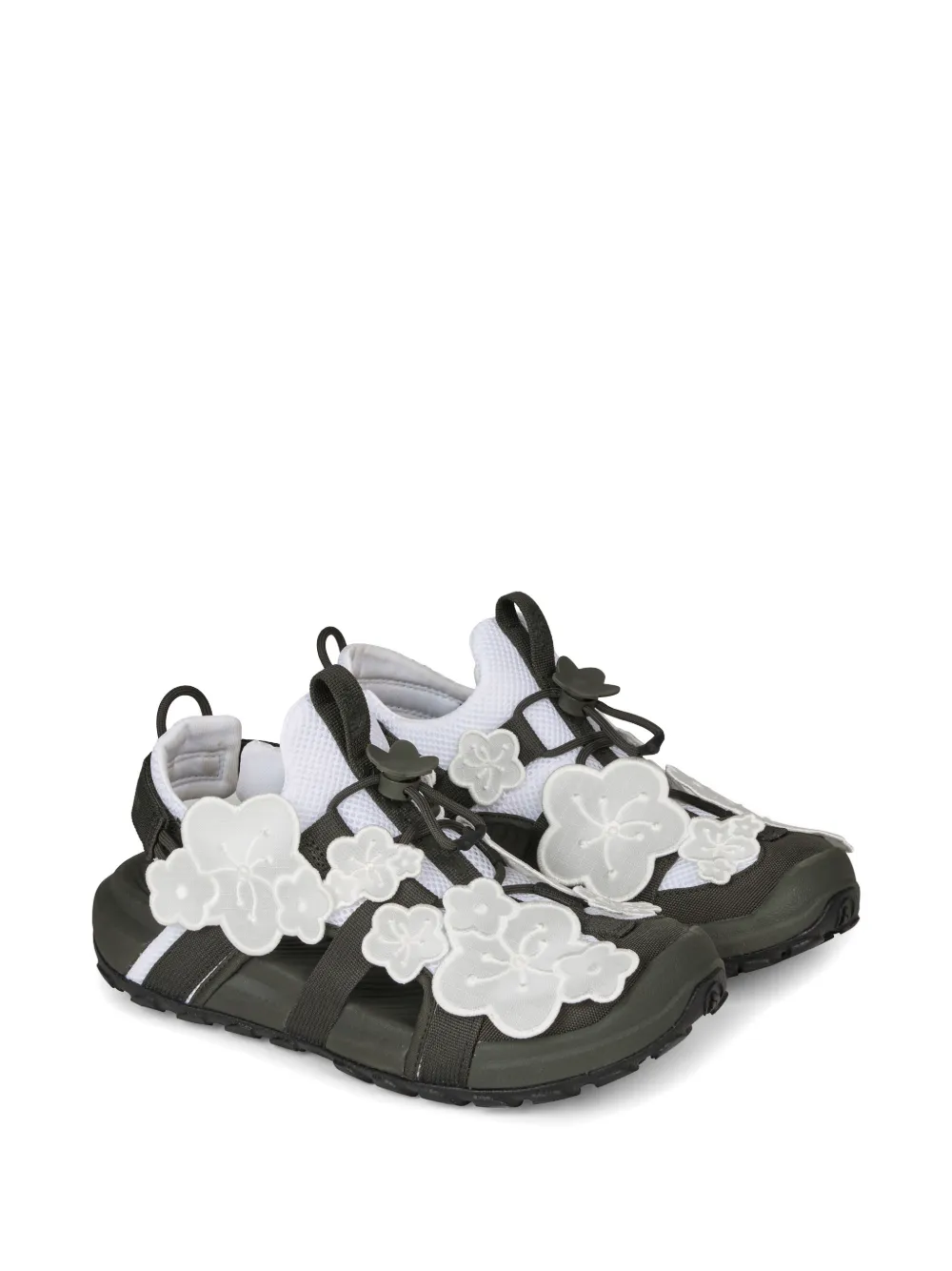 Cecilie Bahnsen x The North Face sandalen met bloemapplicatie Groen