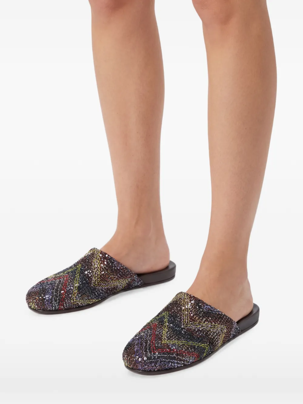 Missoni Muiltjes met pailletten Zwart