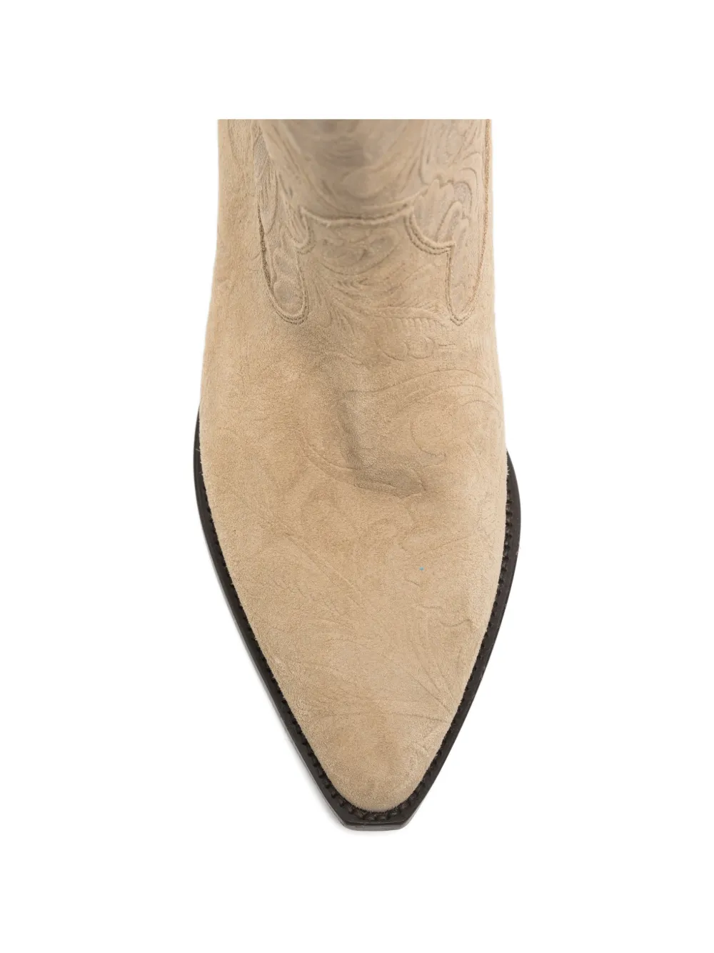 ISABEL MARANT Duerto suede cowboy boot Beige
