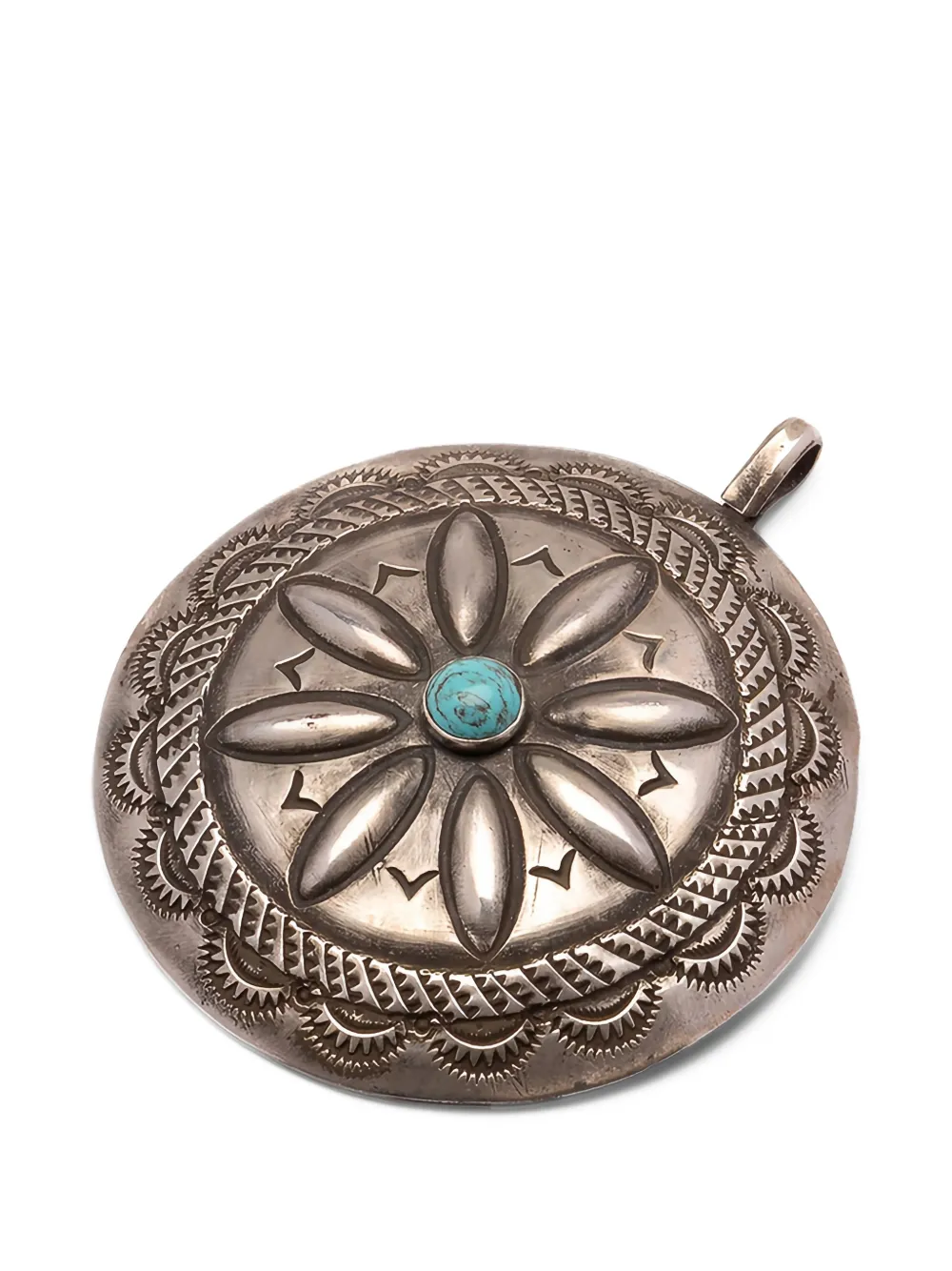 Fortela First Nations turquoise-stone bracelet - Argento