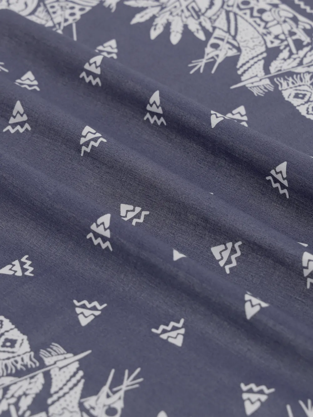 Fortela Katoenen bandana met Apache-print Blauw