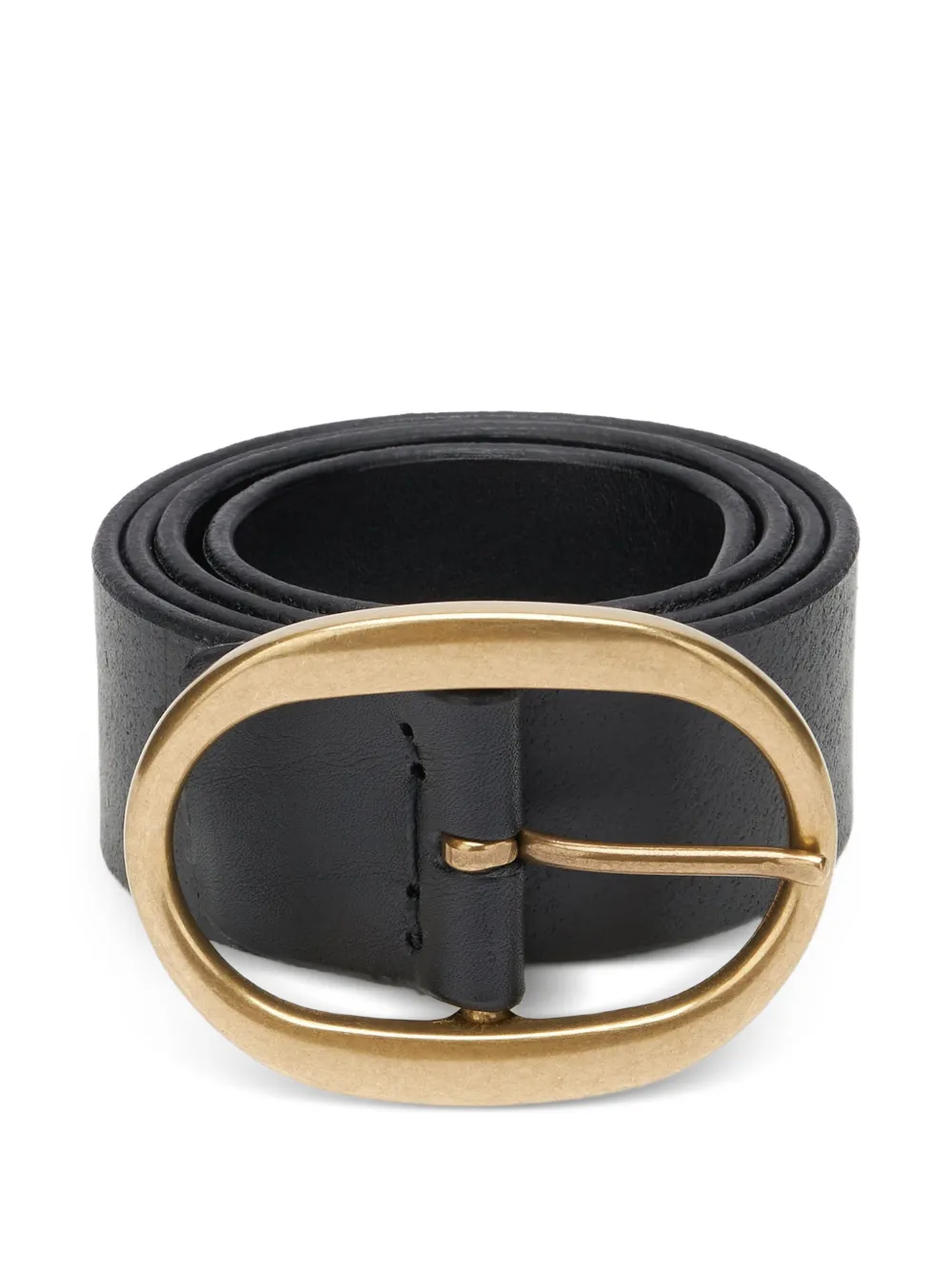 Fortela oval buckle belt - Nero