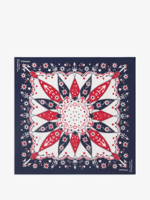 Fortela anchor star cotton bandana