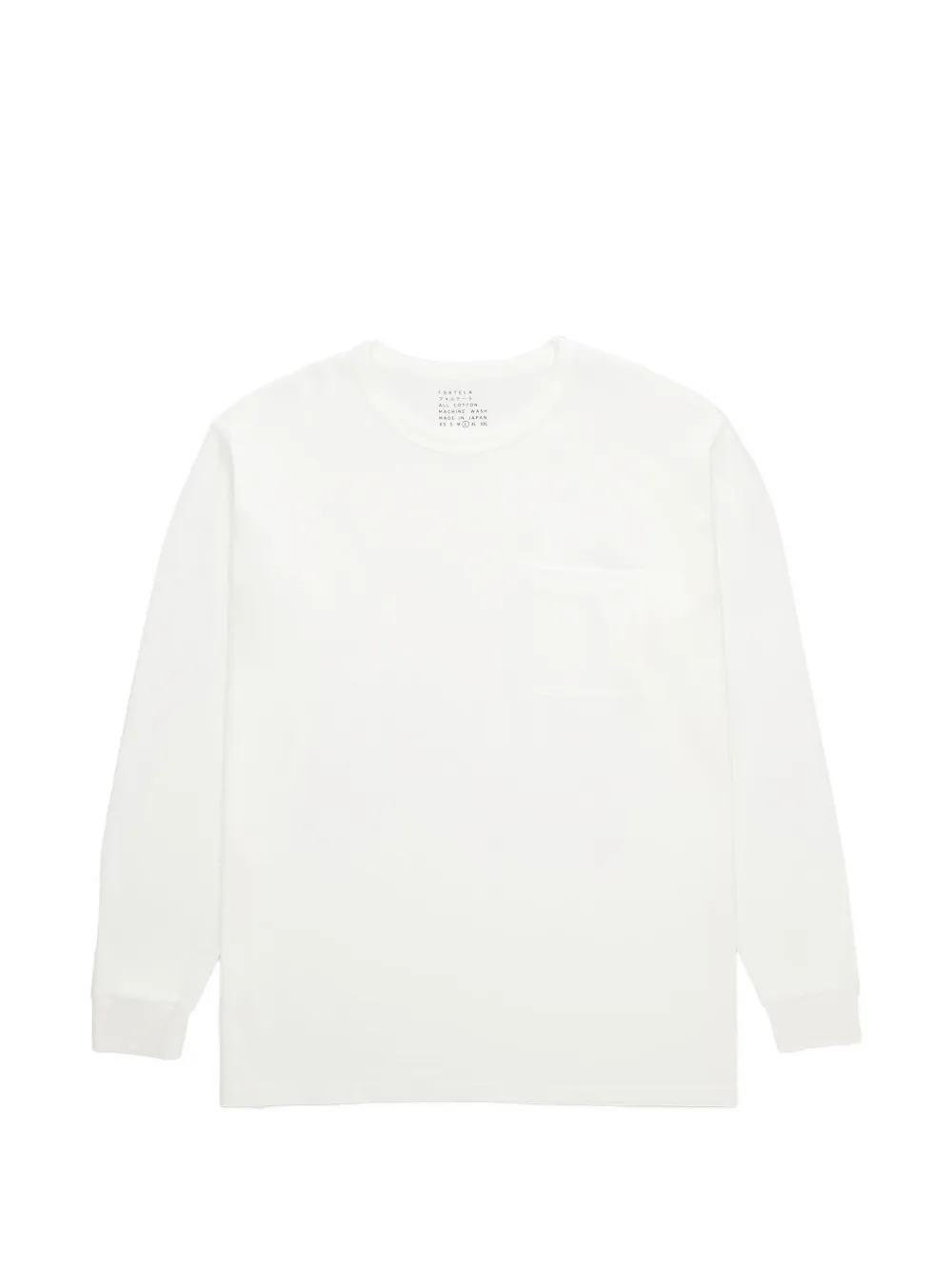 Fortela long-sleeve pocket T-shirt - Bianco