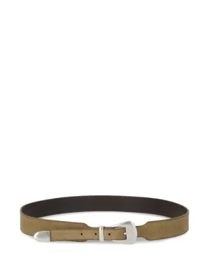LEMAIRE Minimal Western Leather Belt | Brown | FARFETCH CA