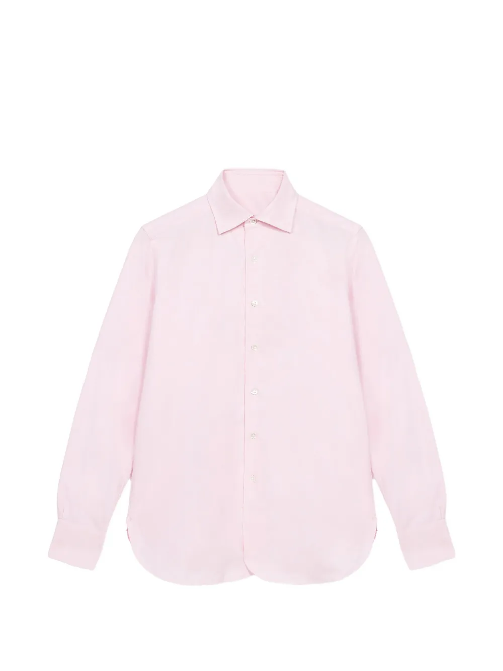 Fortela point-collar cotton shirt - Rosa