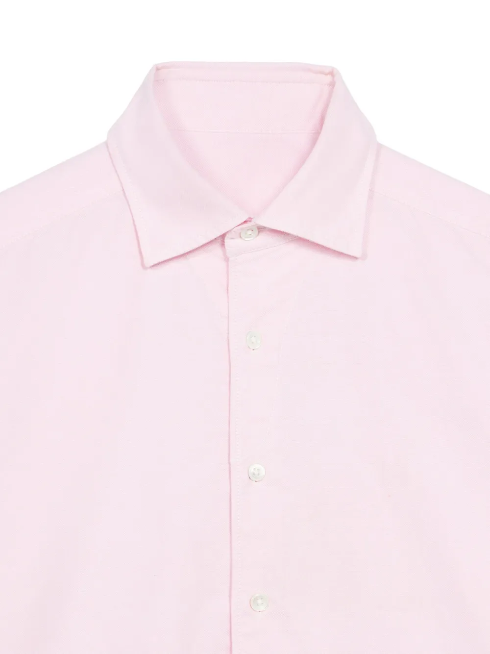 Point-Collar Cotton Shirt
