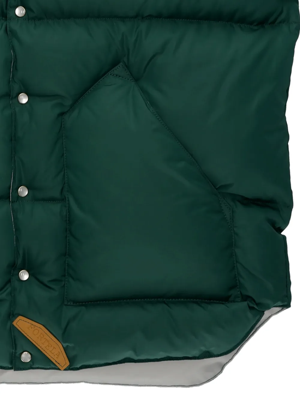 Fortela Downtown Rocky Mountain bodywarmer met veren Groen