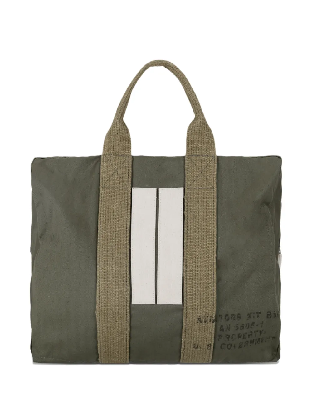 Fortela Aviatorbag herringbone zipped travel bag - Verde