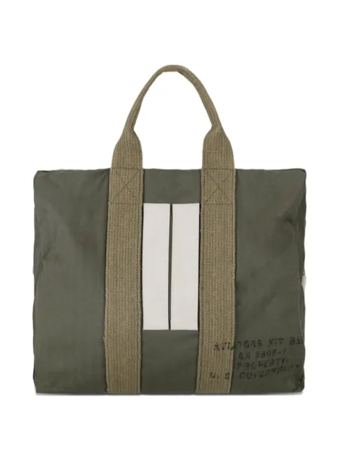 Fortela Aviatorbag herringbone zipped travel bag