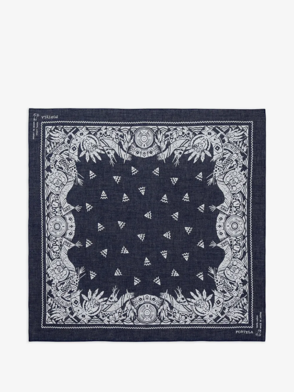 Fortela écharpe imprimée Apache | bleu | Image 1