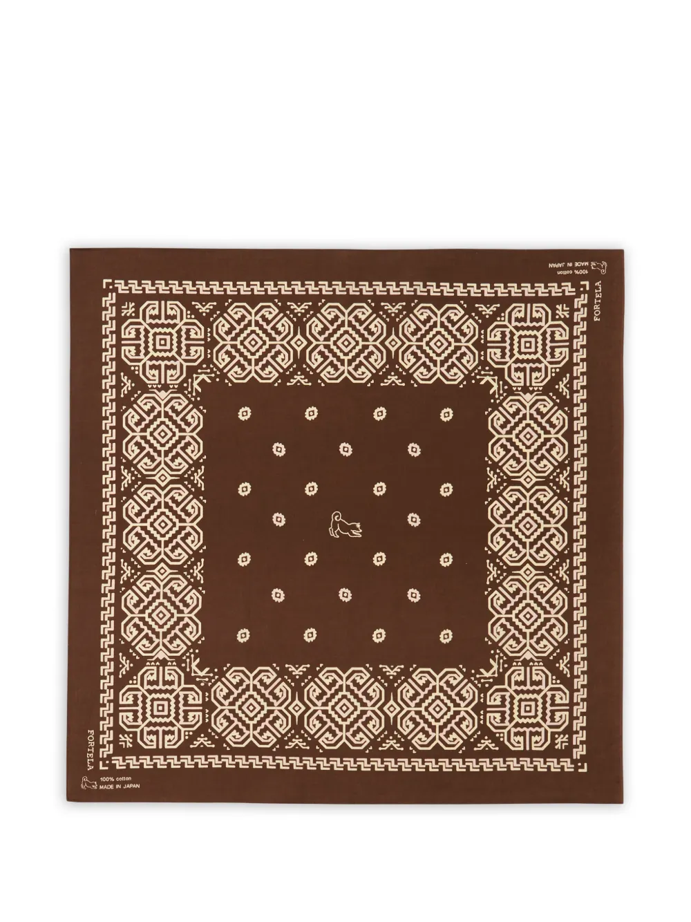 Fortela ikara-print bandana - Marrone