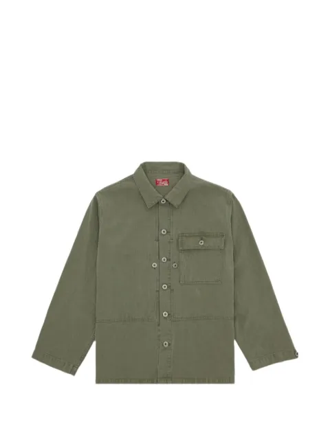 Fortela patch pocket herringbone shirt