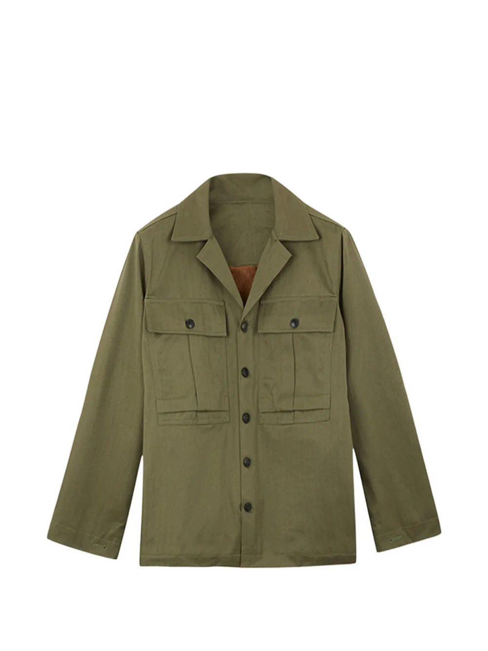 Fortela Solomonf patch-pockets padded overshirt - Verde