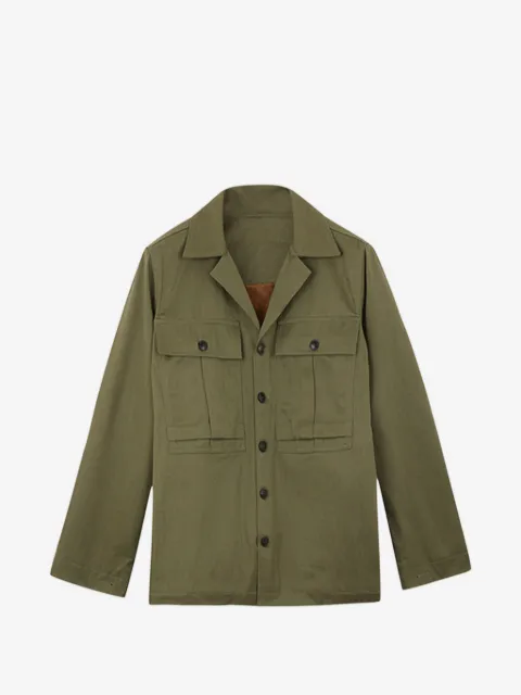 Fortela Solomonf patch-pockets padded overshirt